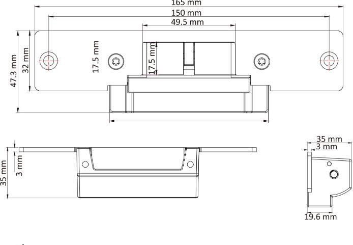 ZACZEP ELEKTROMAGNETYCZNY HIKVISION DS-K4G100(O-STD)