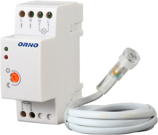 Czujnik zmierzchowy na szynę DIN ORNO OR-CR-219 Czujnik zmierzchowy na szynę DIN ORNO OR-CR-219