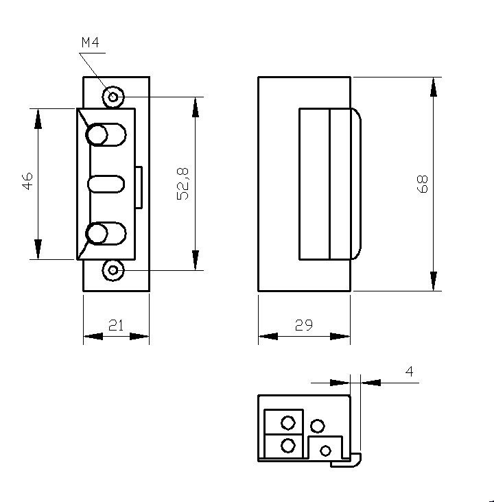 ZACZEP ELEKTRA R4 Z BLOKADĄ 24V; 7520 ZACZEP ELEKTRA R4 Z BLOKADĄ 24V; 7520