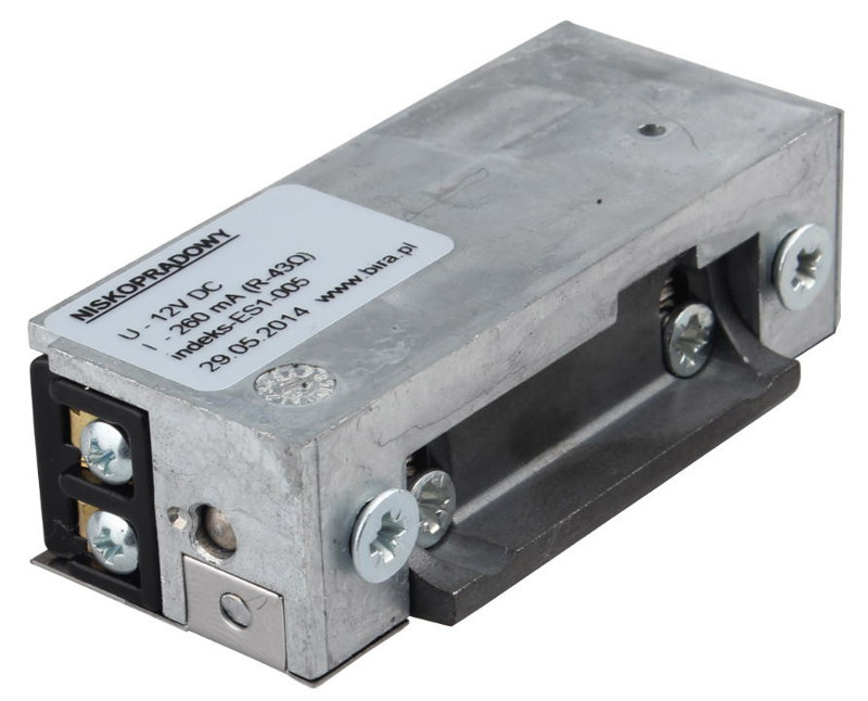 Elektrozaczep Bira Vidos 12VDC symetryczny R5 Elektrozaczep Bira Vidos 12VDC symetryczny R5