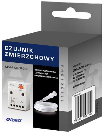 CZUJNIK ZMIERZCHOWY OR-CR-233 ORNO Z SONDĄ CZUJNIK ZMIERZCHOWY OR-CR-233 ORNO Z SONDĄ