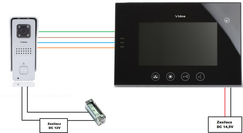 Wideodomofon VIDOS M670B-S2/S50D Wideodomofon VIDOS M670B-S2/S50D