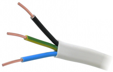 Przewód elektryczny drut płaski YDYp 3x2,5mm2 450/750V MERCOR 100m