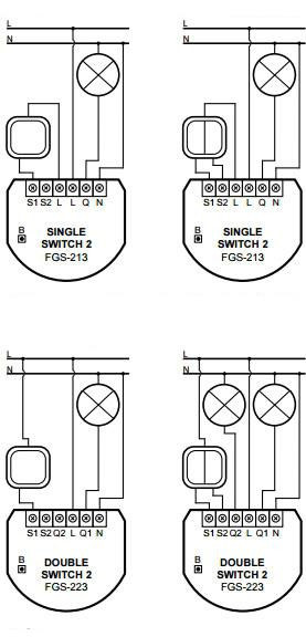Moduł przekaźnikowy Single Switch 2 FIBARO FGS-213 Moduł przekaźnikowy Single Switch 2 FIBARO FGS-213