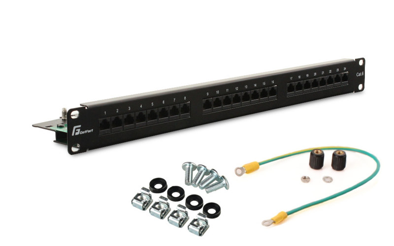 PATCH PANEL UTP CAT.6 24 PORTY PGF-6UTP24-B5 GETFORT