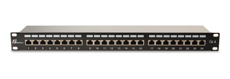 PATCH PANEL FTP CAT.6 24 PORTY PGF-6FTP24-B6 GETFORT PATCH PANEL FTP CAT.6 24 PORTY PGF-6FTP24-B6 GETFORT