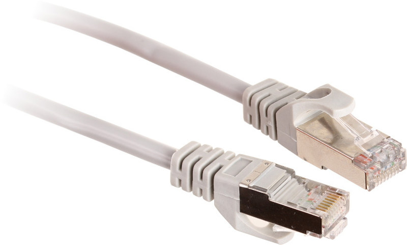 PATCHCORD SKRĘTKA GETFORT CAT.5E FTP 0,5m szary