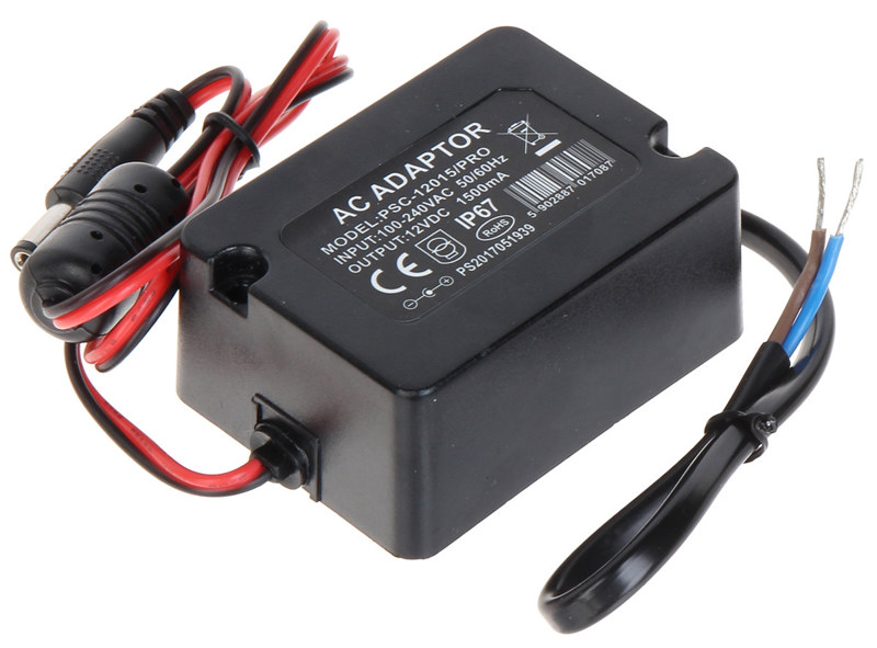 ZASILACZ HERMETYCZNY PSC-12015/PRO 12V 1.5A ZASILACZ HERMETYCZNY PSC-12015/PRO 12V 1.5A