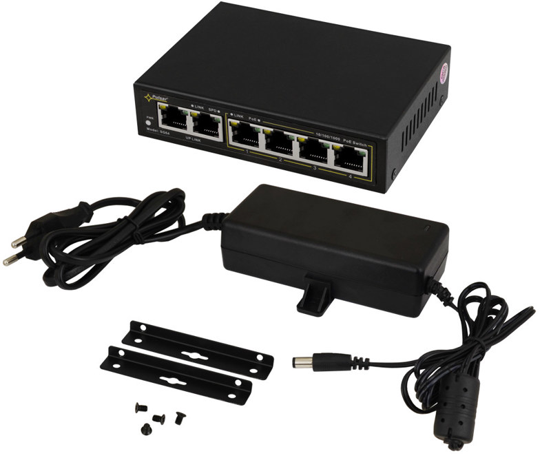 SWITCH GIGABIT POE 4+2 PULSAR SG64 SWITCH GIGABIT POE 4+2 PULSAR SG64