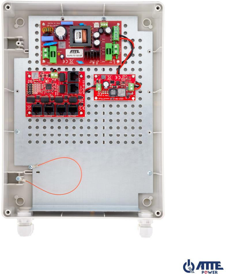 SWITCH POE 5-PORTOWY Z ZASILANIEM BUFOROWYM ATTE IPUPS-5-11-XL2 SWITCH POE 5-PORTOWY Z ZASILANIEM BUFOROWYM ATTE IPUPS-5-11-XL2
