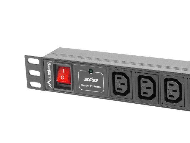 LISTWA ZASILAJĄCA RACK PDU 1U 10A 10X IEC C13 2M CZARNA C14 Lanberg LISTWA ZASILAJĄCA RACK PDU 1U 10A 10X IEC C13 2M CZARNA C14 Lanberg