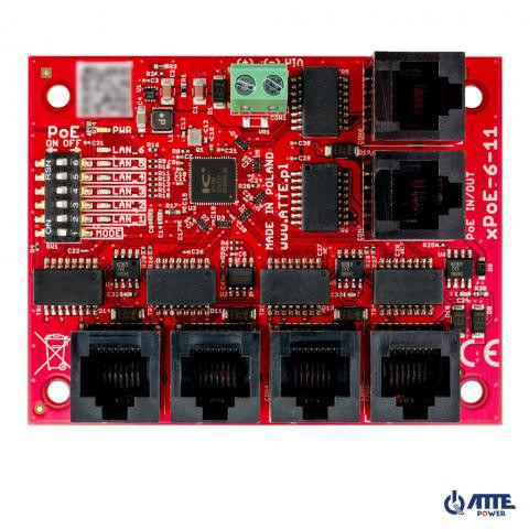 SWITCH 5-PORTOWY POE ATTE xPoE-6-11-OF SWITCH 5-PORTOWY POE ATTE xPoE-6-11-OF