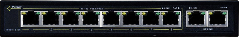 SWITCH POE PULSAR S108 8+2 UPLINK POE+ 120W SWITCH POE PULSAR S108 8+2 UPLINK POE+ 120W