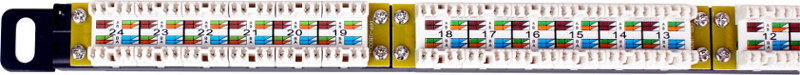PATCH PANEL UTP CAT.6 24 PORTY 0.5U PGF-6UTP24-B7 GETFORT PATCH PANEL UTP CAT.6 24 PORTY 0.5U PGF-6UTP24-B7 GETFORT