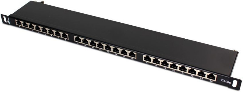 PATCH PANEL FTP CAT.5E 24 PORTY 0.5U PGF-5EFTP24-B8 GETFORT