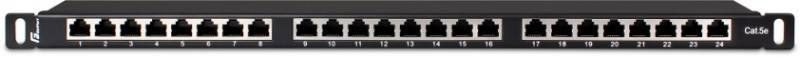 PATCH PANEL FTP CAT.5E 24 PORTY 0.5U PGF-5EFTP24-B8 GETFORT