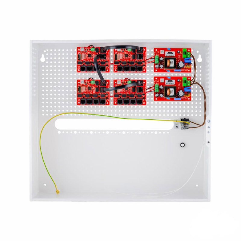 Zestaw do 17 kamer IP switch PoE 17P+1UP ATTE IP-17-11-H
