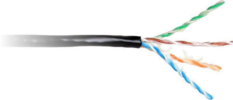 KABEL SKRĘTKA GETFORT CAT.5E U/UTP UV ŻELOWANY 1m