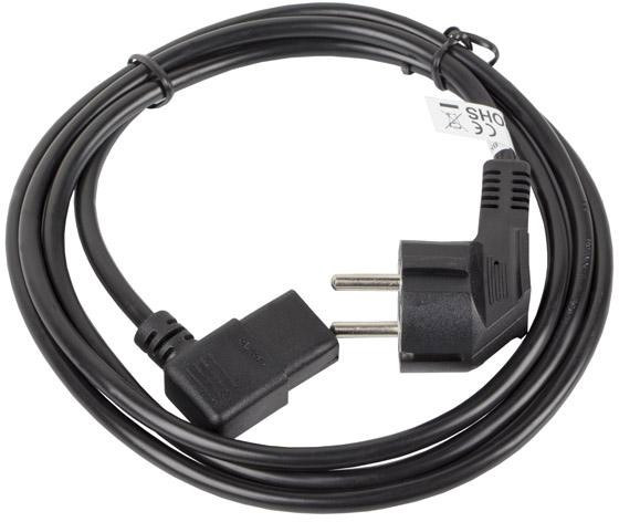 KABEL ZASILAJĄCY CEE 7/7 IEC 320 C13 1.8M KĄTOWY VDE Lanberg KABEL ZASILAJĄCY CEE 7/7 IEC 320 C13 1.8M KĄTOWY VDE Lanberg