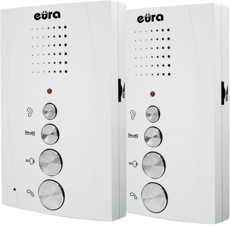 DOMOFON ''EURA'' ADP-51A3 ''DIFESA'' - 1-rodzinny, 2 unifony, interkom, biały DOMOFON ''EURA'' ADP-51A3 ''DIFESA'' - 1-rodzinny, 2 unifony, interkom, biały