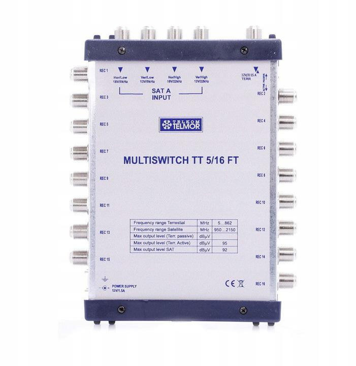 Multiswitch TT 5/16 Telmor - końcowy Multiswitch TT 5/16 Telmor - końcowy