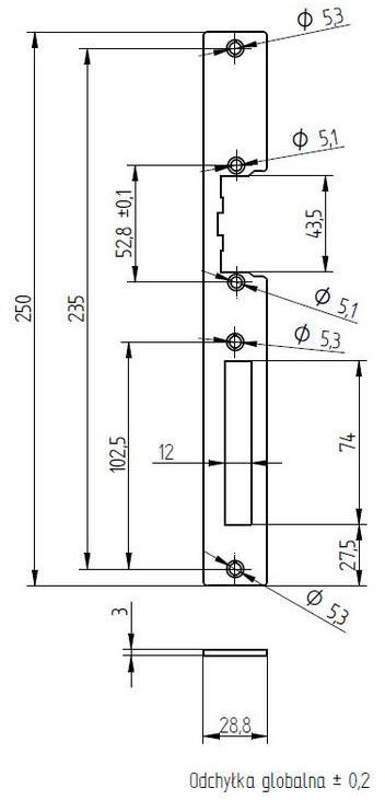 SZYLD ELEKTRA DO KASET CYNKOWANY SZYLD ELEKTRA DO KASET CYNKOWANY