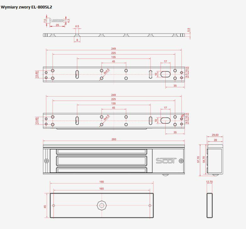 ZWORA ELEKTROMAGNETYCZNA SCOT EL-800SL2 ZWORA ELEKTROMAGNETYCZNA SCOT EL-800SL2