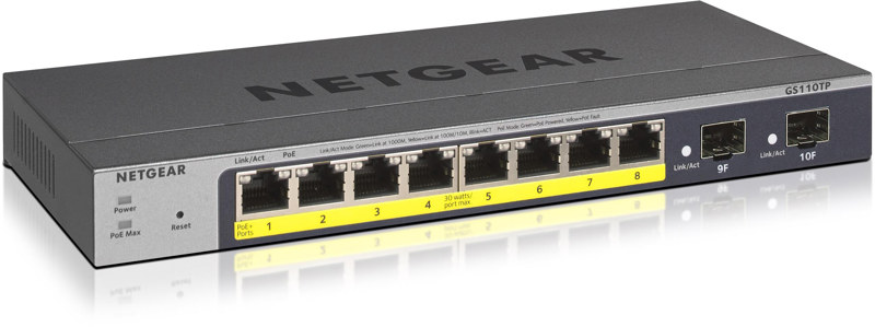 SWITCH NETGEAR GS110TP-300EUS SWITCH NETGEAR GS110TP-300EUS