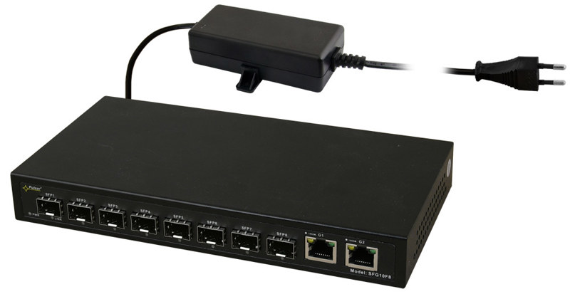 Switch optyczny PULSAR SFG10F8 (8xSFP, 2xRJ45) Switch optyczny PULSAR SFG10F8 (8xSFP, 2xRJ45)