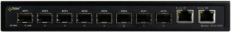 Switch optyczny PULSAR SFG10F8 (8xSFP, 2xRJ45) Switch optyczny PULSAR SFG10F8 (8xSFP, 2xRJ45)