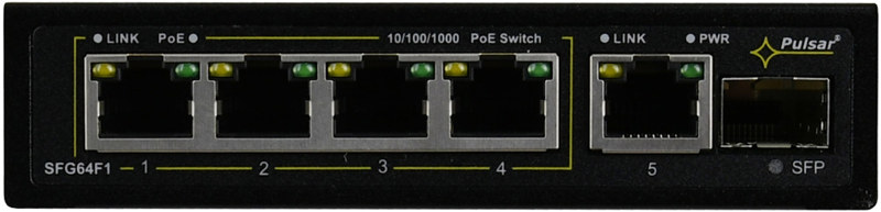 Switch 6-portowy PULSAR SFG64F1 do 4 kamer IP Switch 6-portowy PULSAR SFG64F1 do 4 kamer IP
