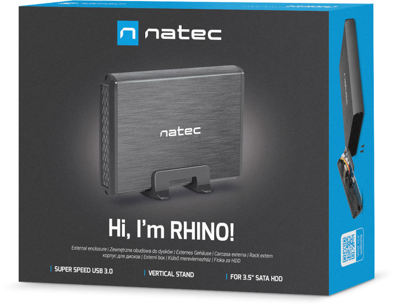 Natec Rhino 3,5" Aluminium Natec Rhino 3,5" Aluminium
