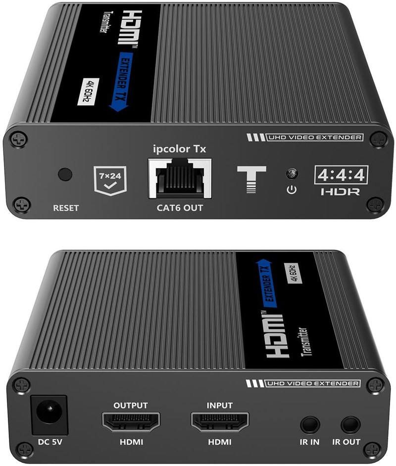 Konwerter HDMI na LAN KASKADA 4K Spacetronik IP SPH-676C - zestaw Konwerter HDMI na LAN KASKADA 4K Spacetronik IP SPH-676C - zestaw
