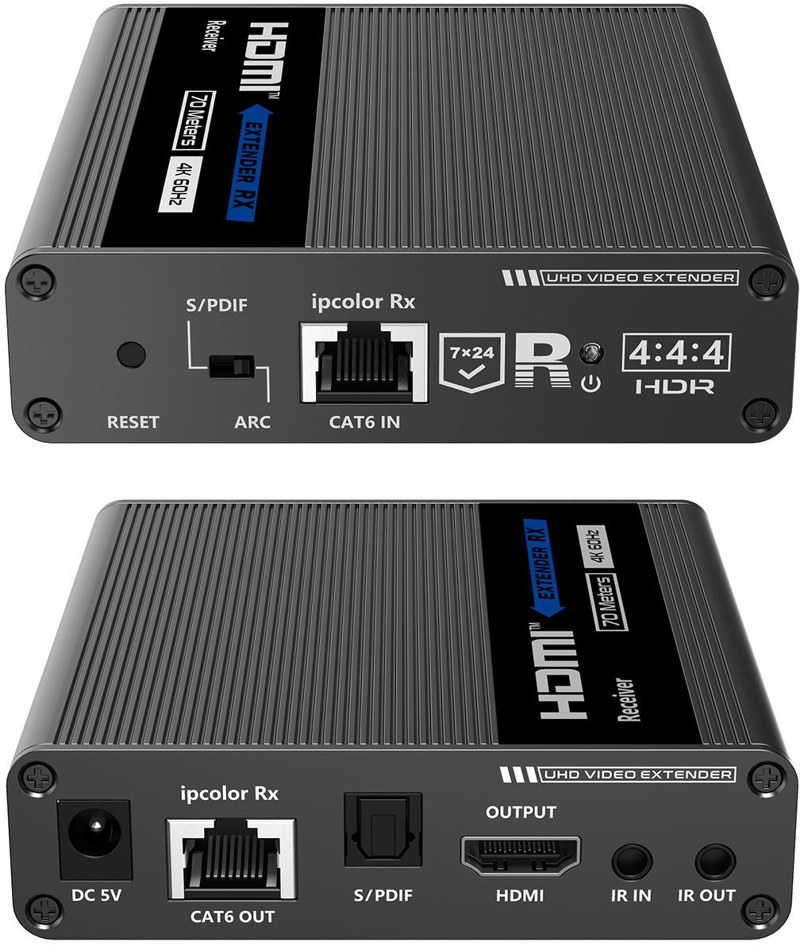 Konwerter HDMI na LAN KASKADA 4K Spacetronik IP SPH-676C - zestaw Konwerter HDMI na LAN KASKADA 4K Spacetronik IP SPH-676C - zestaw