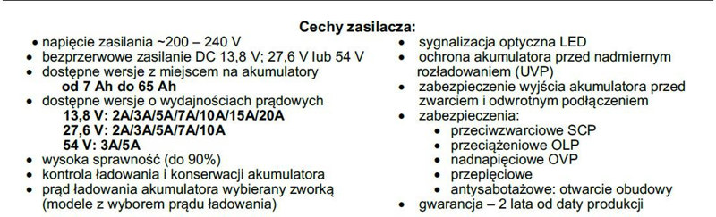ZASILACZ BUFOROWY IMPULSOWY Pulsar HPSB-12V3A-B ZASILACZ BUFOROWY IMPULSOWY Pulsar HPSB-12V3A-B
