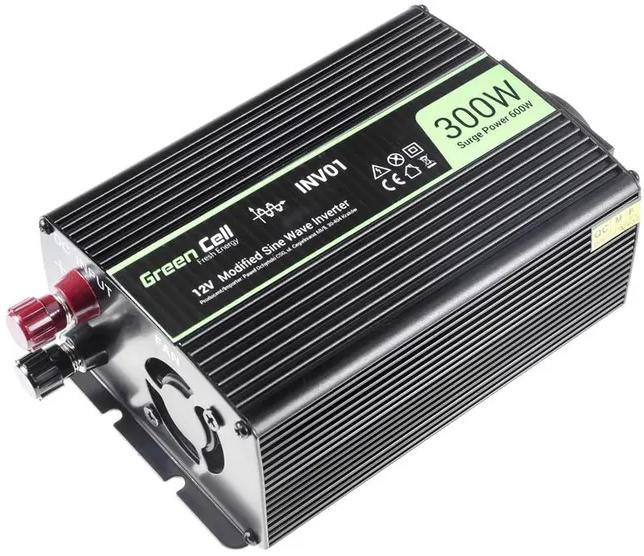 PRZETWORNICA NAPIĘCIA Green Cell 24V / 230V 300W/600W MODYFIKOWANA SINUSOIDA PRZETWORNICA NAPIĘCIA Green Cell 24V / 230V 300W/600W MODYFIKOWANA SINUSOIDA
