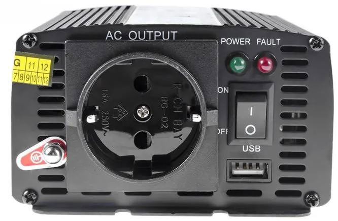 PRZETWORNICA NAPIĘCIA Green Cell 24V / 230V 300W/600W MODYFIKOWANA SINUSOIDA PRZETWORNICA NAPIĘCIA Green Cell 24V / 230V 300W/600W MODYFIKOWANA SINUSOIDA