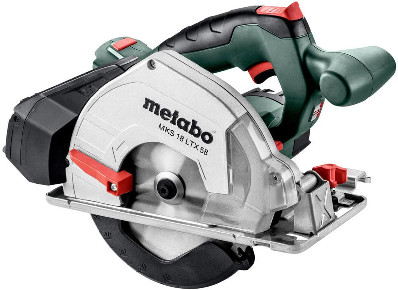 Akumulatorowa ręczna pilarka tarczowa do cięcia metalu Metabo MKS 18 LTX 58 Akumulatorowa ręczna pilarka tarczowa do cięcia metalu Metabo MKS 18 LTX 58