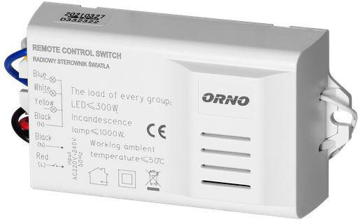 BEZPRZEWODOWY STEROWNIK OŚWIETLENIA ORNO OR-GB-448 2 piloty BEZPRZEWODOWY STEROWNIK OŚWIETLENIA ORNO OR-GB-448 2 piloty