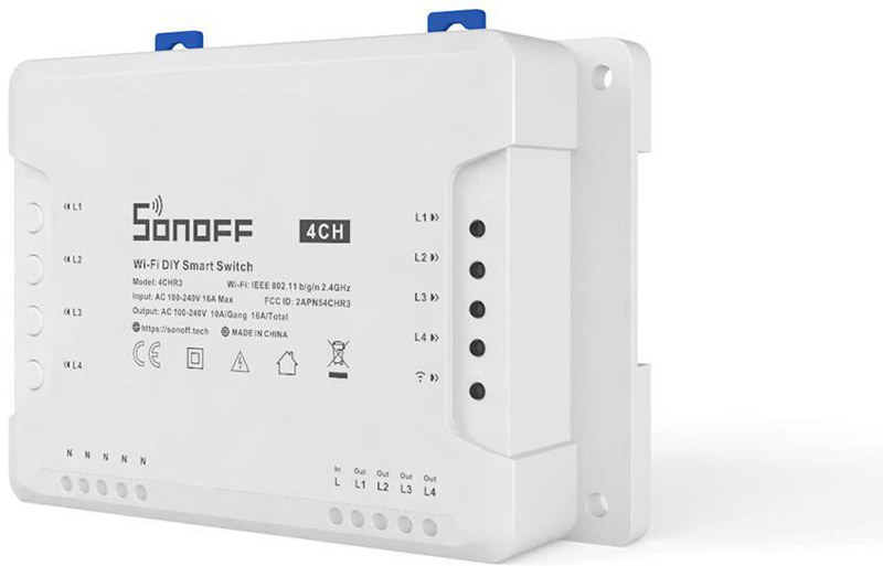 SONOFF sterownik 4-kanałowy 10A WiFi 4CHR3 SONOFF sterownik 4-kanałowy 10A WiFi 4CHR3