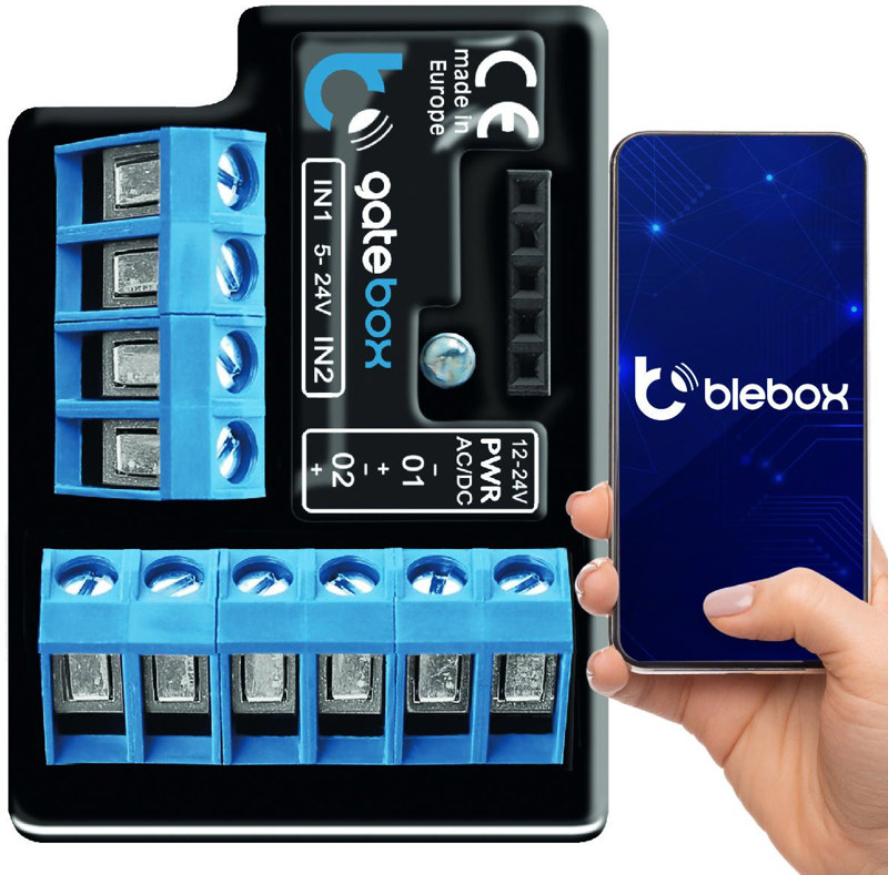 Sterownik Blebox GateBox WiFi do bram i drzwi