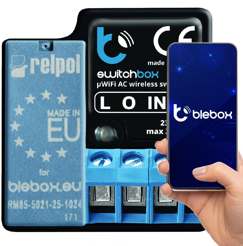 Moduł przekaźnikowy switchbox v3 Blebox Moduł przekaźnikowy switchbox v3 Blebox