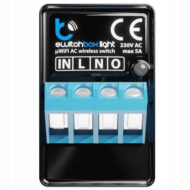 Przełącznik Blebox SwitchBox Light WiFi Włącznik 230V Wi-Fi Przełącznik Blebox SwitchBox Light WiFi Włącznik 230V Wi-Fi