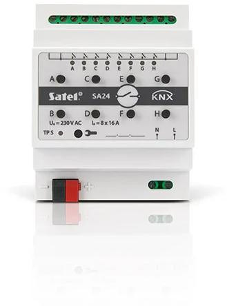 SATEL KNX 8-kanałowy aktor przełączający KNX-SA24 SATEL KNX 8-kanałowy aktor przełączający KNX-SA24