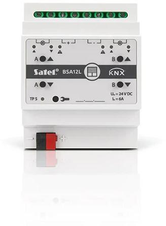 SATEL KNX 2-kanałowy aktor żaluzjowy 24V DC KNX-BSA12L SATEL KNX 2-kanałowy aktor żaluzjowy 24V DC KNX-BSA12L