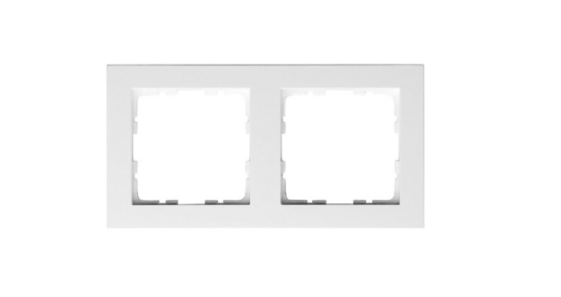 GVS Ramka 2-polowa biały błysz. System 55 do sensorów KNX GVS Ramka 2-polowa biały błysz. System 55 do sensorów KNX