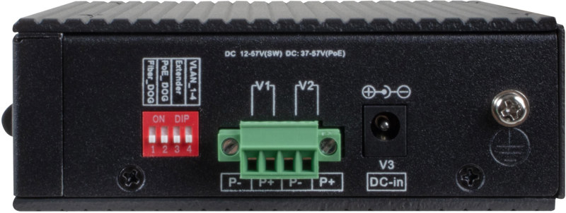 SWITCH POE GETFORT PRZEMYSŁOWY POE 4GE+1GE+1SFP (-40/80)