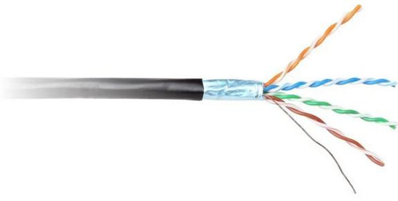 KABEL SKRĘTKA GETFORT CAT.6 F/UTP PVC wewn. czarny 305m KABEL SKRĘTKA GETFORT CAT.6 F/UTP PVC wewn. czarny 305m