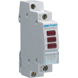 Lampka sygnalizacyjna, 230V AC, 3 x Czerwony LED HAGER SVN127