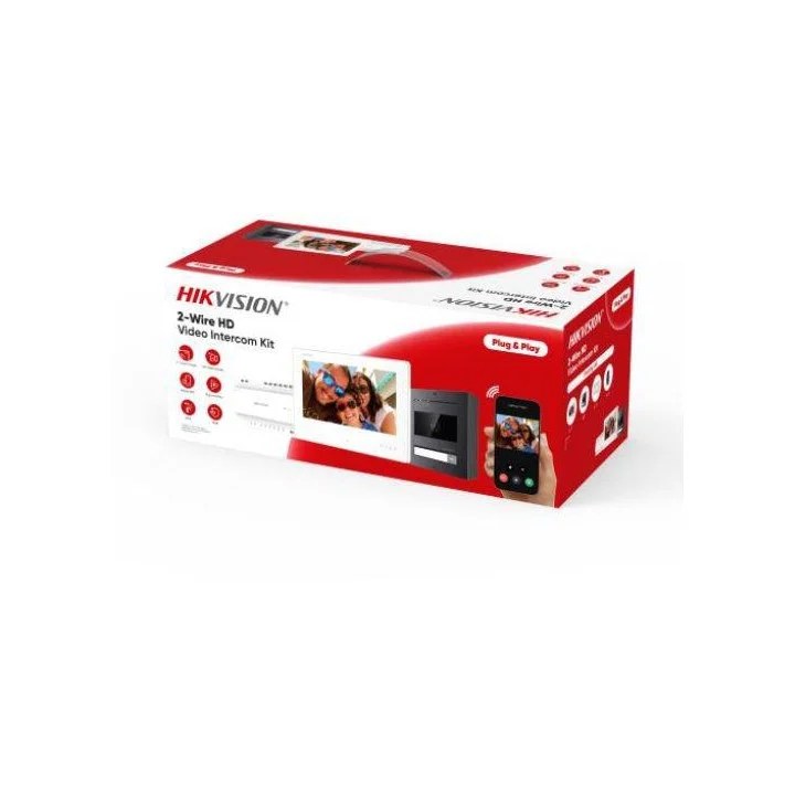 Zestaw wideodomofonowy Hikvision DS-KIS704EY/Aluminum